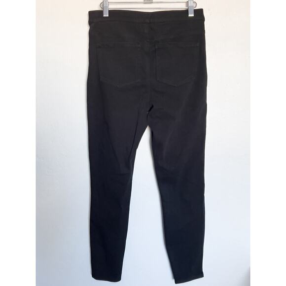 Spanx Jean-ish Ankle Leggings Pullon Pants Pockets Medium Black Basic Staple - Picture 2 of 7